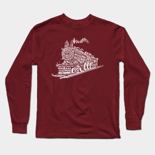 Old train song illustration Long Sleeve T-Shirt